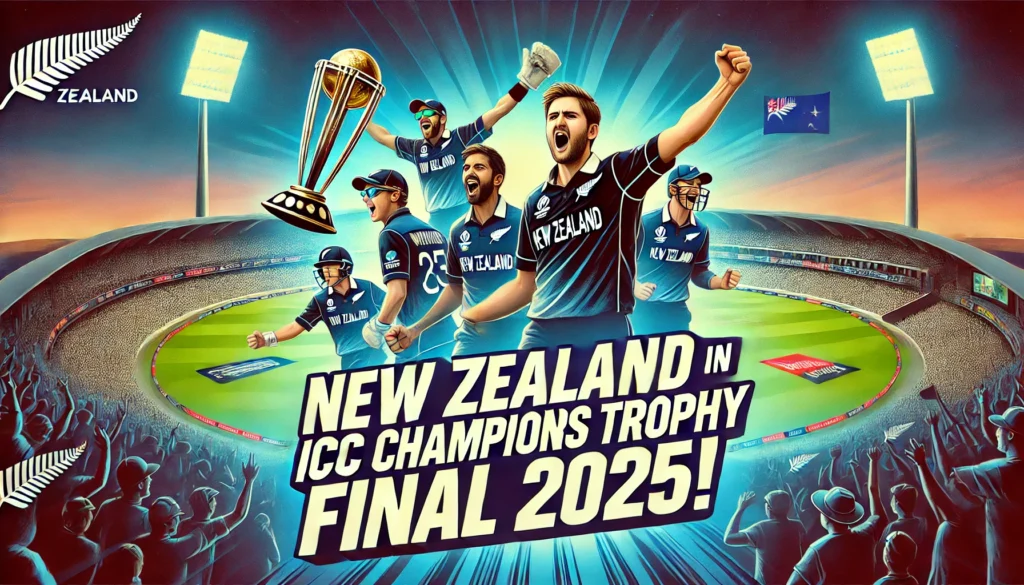 New Zealand's Road to the ICC Champions Trophy Final 2025